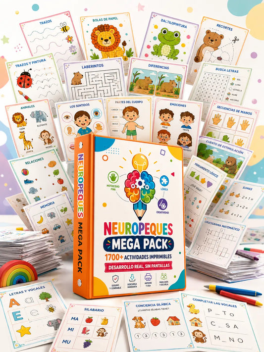 MegaPack NeuroPeques + 3 bonos: Actividades para la inteligencia